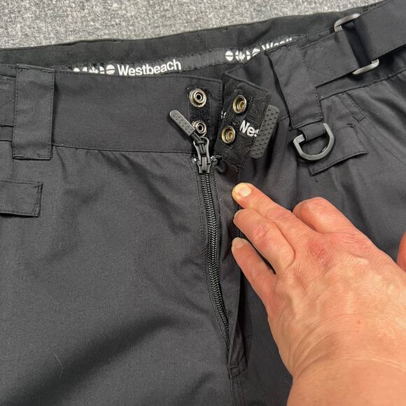 Westbeach Snowboarding Pants Mens Large Black Classic 10k Series Lined Basecamp - Picture 4 of 16